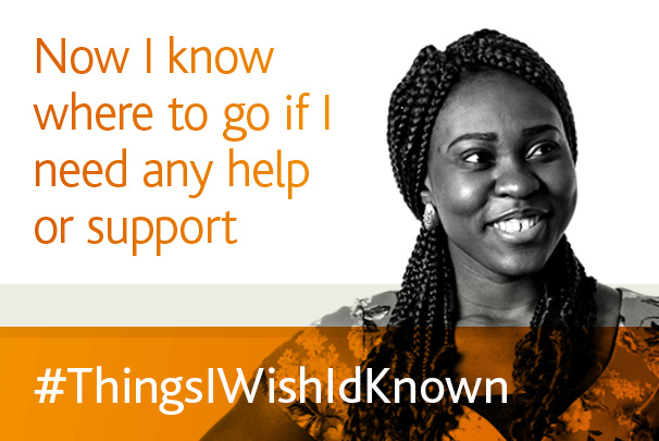 Welcome to UK practice promotion image. Text reads "Now I know where to go if I need any help or support"
