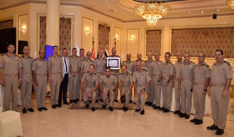 the Armed Forces College of Medicine (AFCM) based in Cairo, Egypt, standing for a group photo