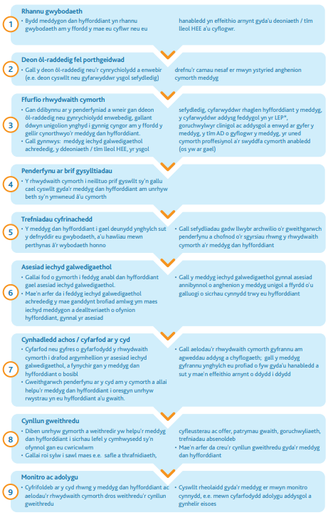 Process map for supporting doctors in training