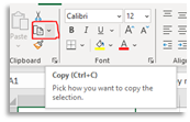 Press 'Ctrl + C' or the Copy button