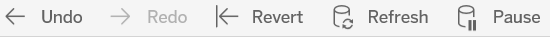 The reporting tool has additional features in the ribbon at the top of the screen
