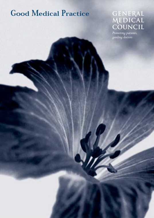 Good medical practice 2001 cover