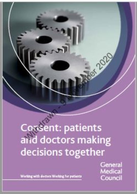 Consent: patients and doctors making decisions together - 2008 cover