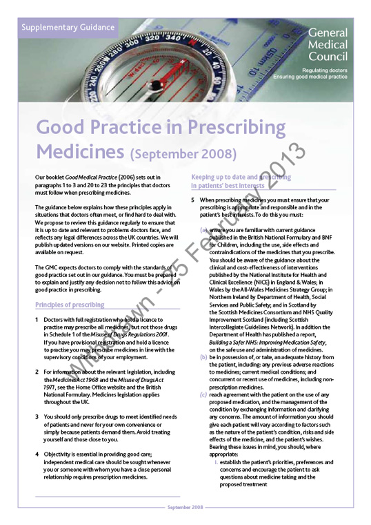 Prescribing medicines 2008 cover