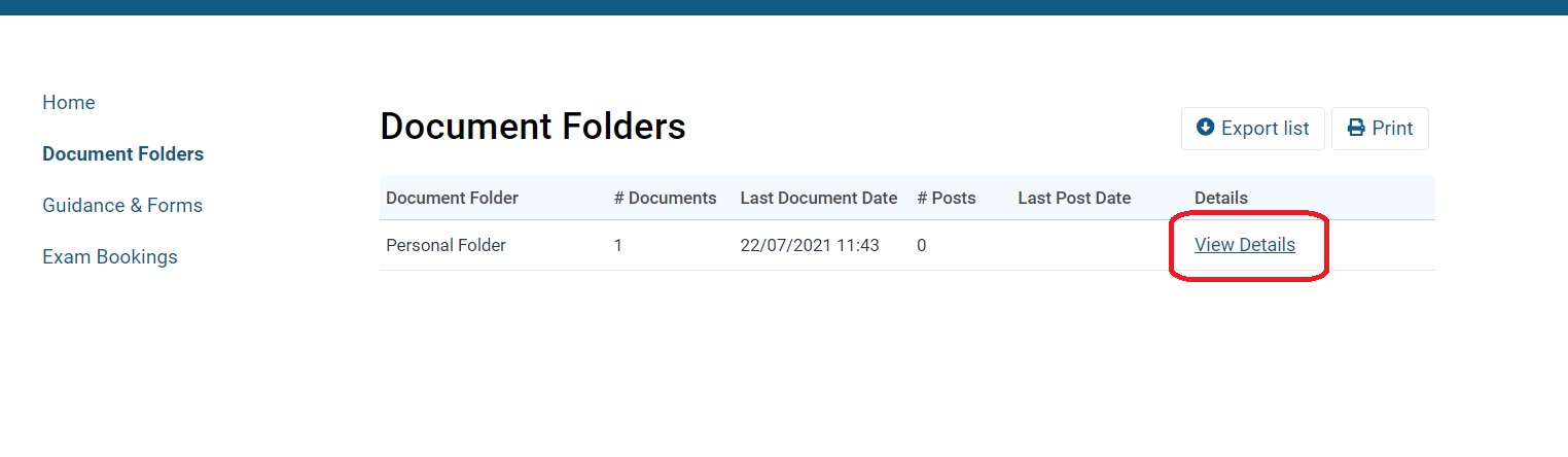 GMC connect documents page