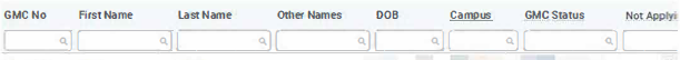 Screenshot showing the search bars for finding doctors on your list