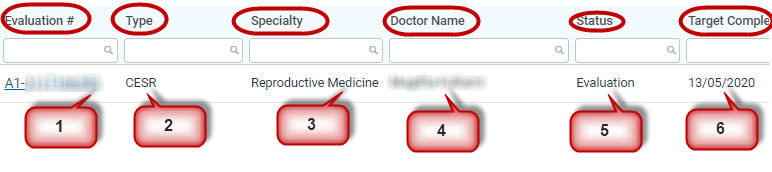 Screenshot from the "evaluation" of GMC Connect
