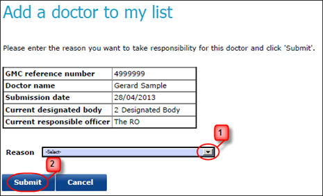 Screenshot of the 'add a doctor' section