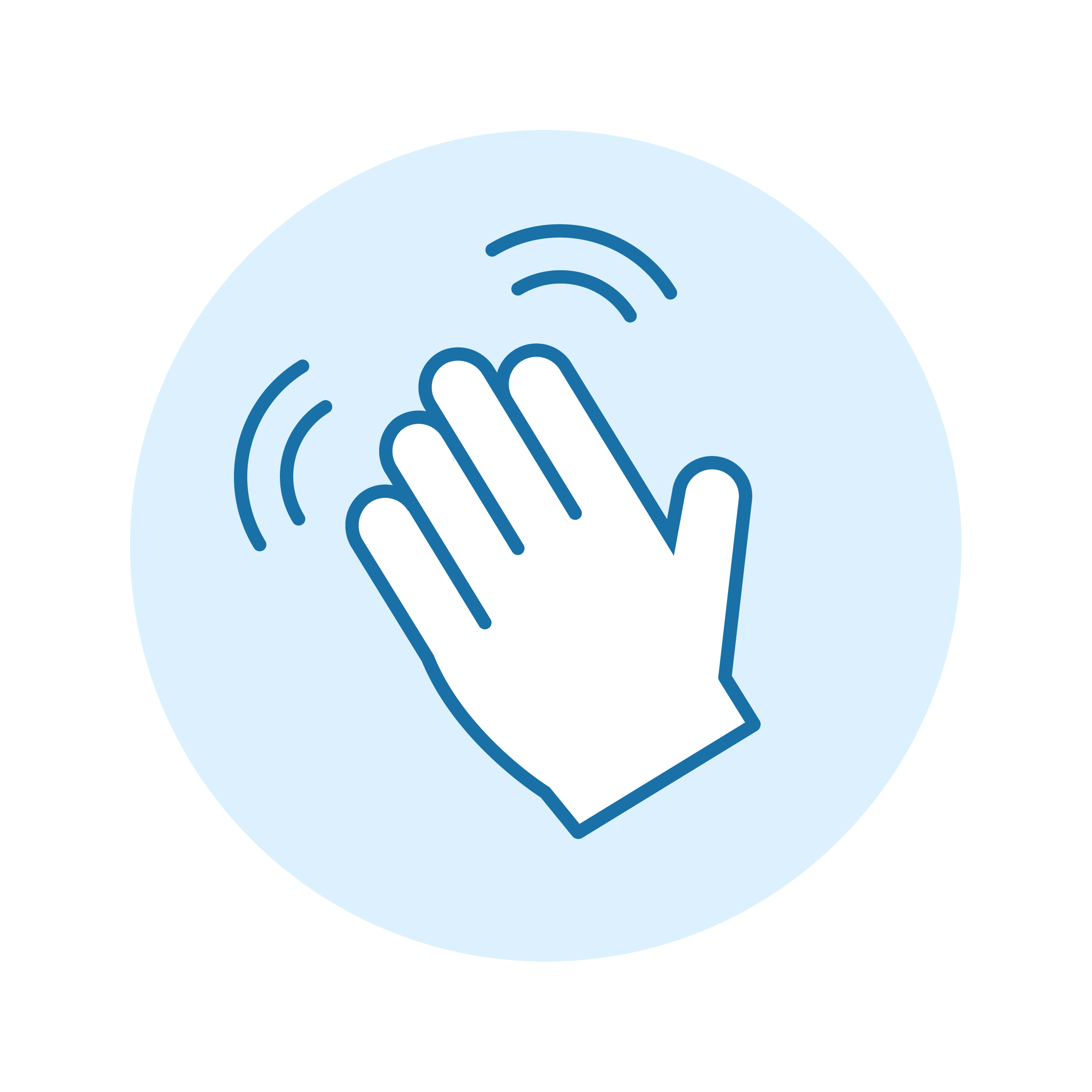 Handwaving icon