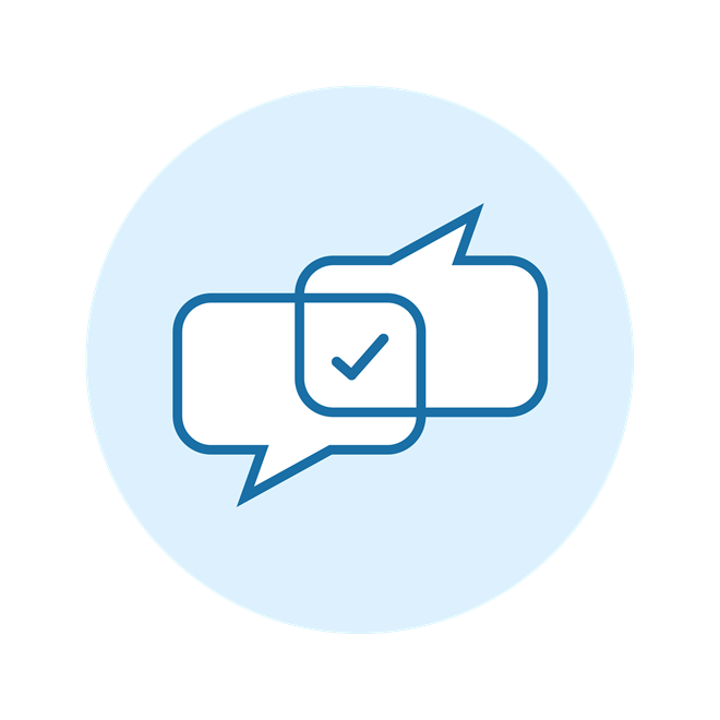 Speech bubbles conversation icon