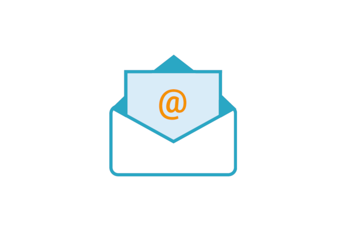 Icon representation of an email