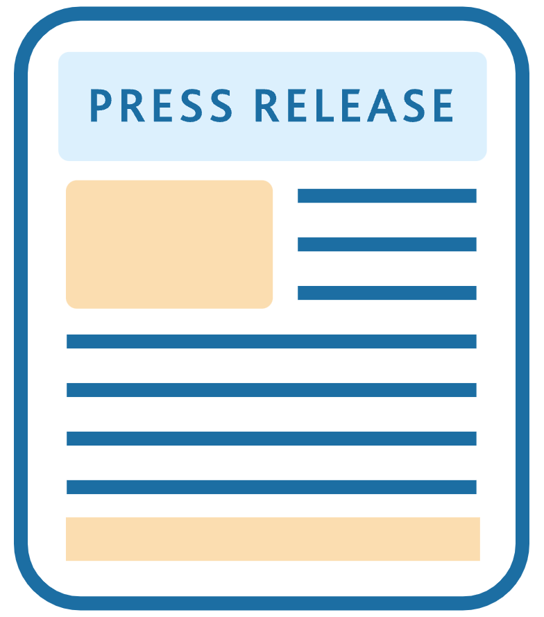 A press release icon